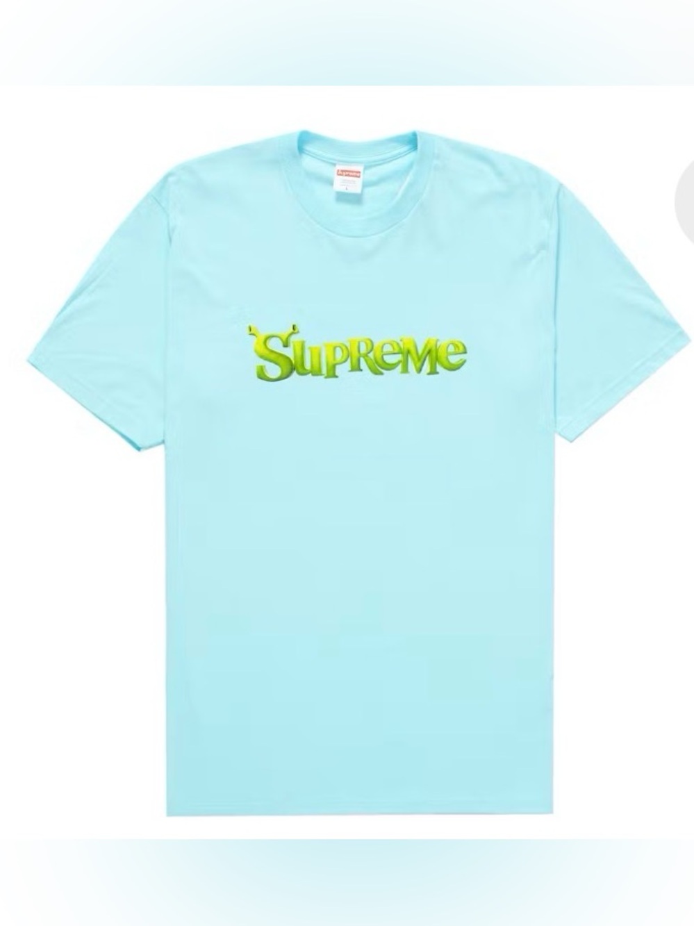 Supreme x Shrek Turquoise Tee
